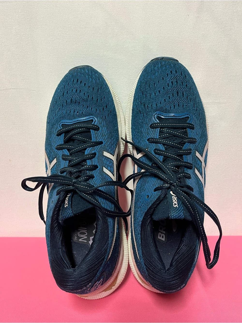ASICS Gel Nimbus 24 Womens Size 9 Blue Running Shoes FF Blast Athletic Sneaker - Picture 7 of 13